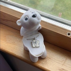 Polar Bear Box Necklace